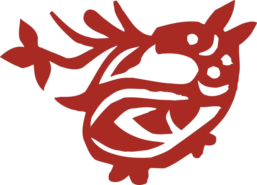 中国风中式传统喜庆民俗人物动物窗花剪纸插画边框AI矢量PNG素材【597】